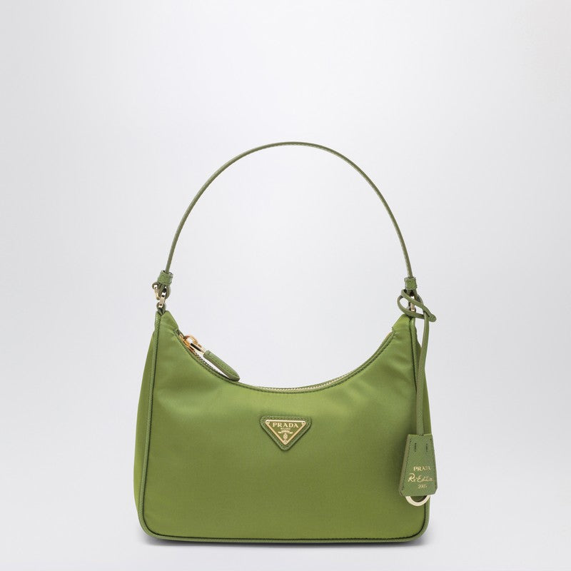 Prada Mini Re-Edition 2005 Bag In Ivy Re-Nylon And Saffiano Women