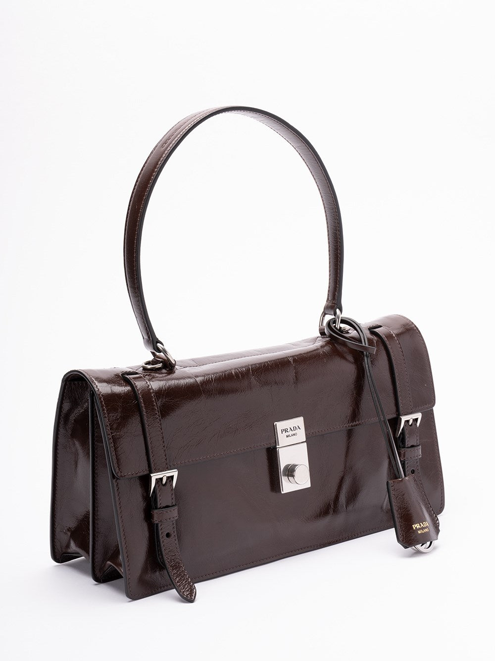 Prada Women Leather Shoulder Bag