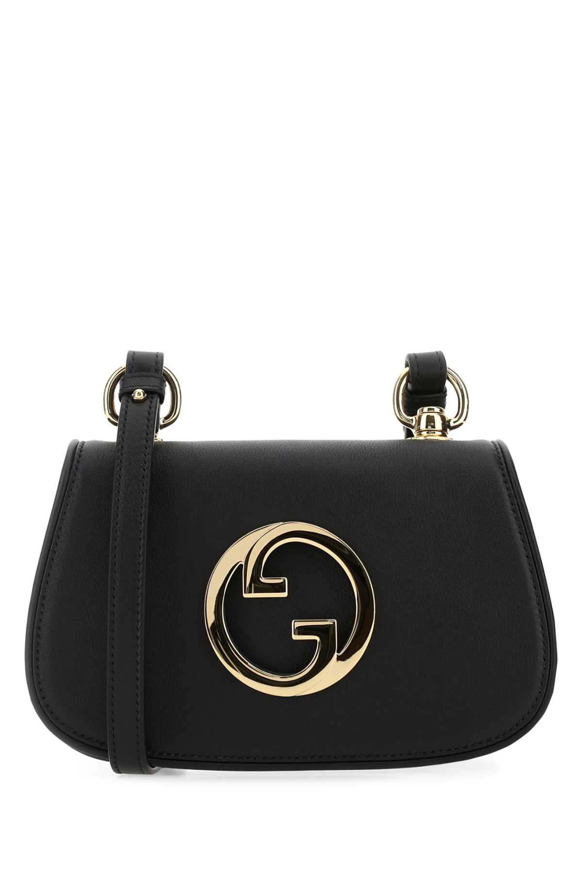 Gucci Women Black Leather Gucci Blondie Crossbody Bag