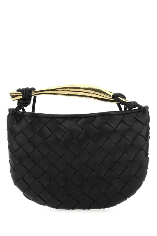 Bottega Veneta Women Black Leather Sardine Handbag