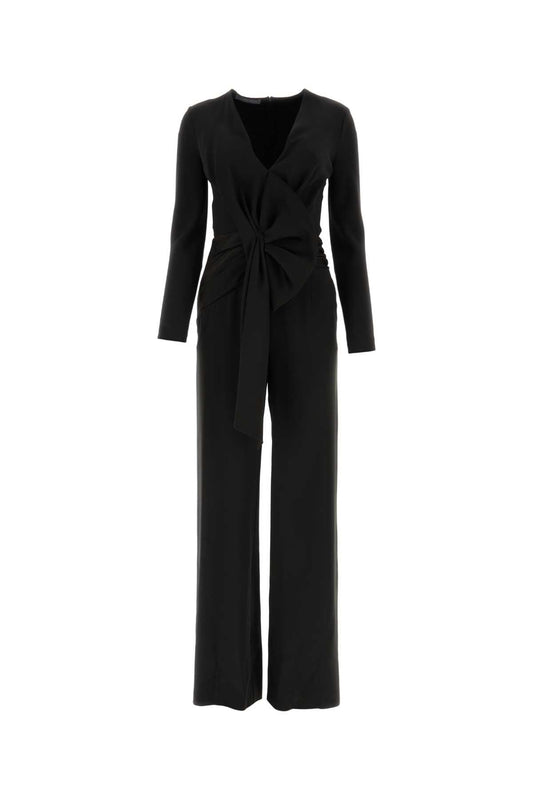 Alberta Ferretti Women Black Acetate Blend Jumpsuit