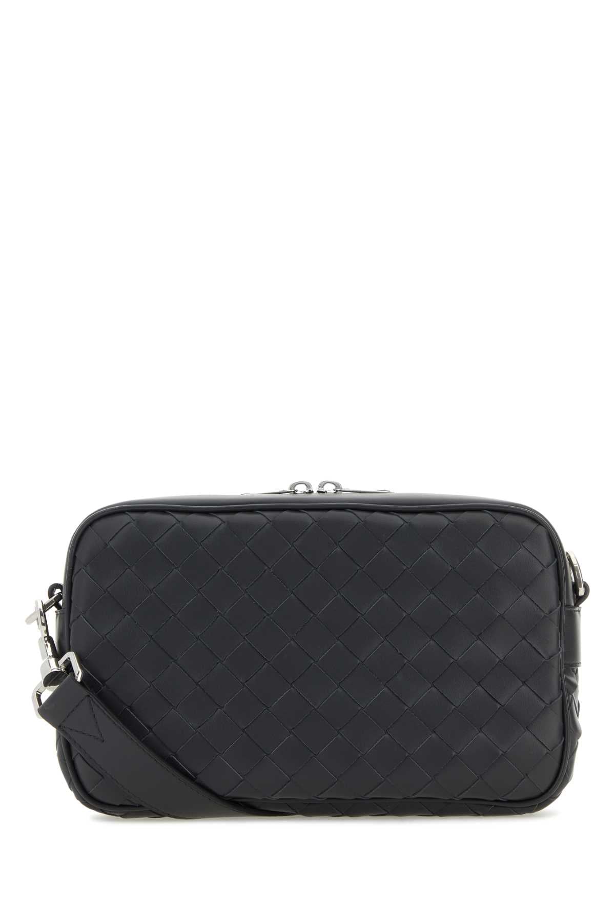 Bottega Veneta Men Slate Leather Crossbody Bag