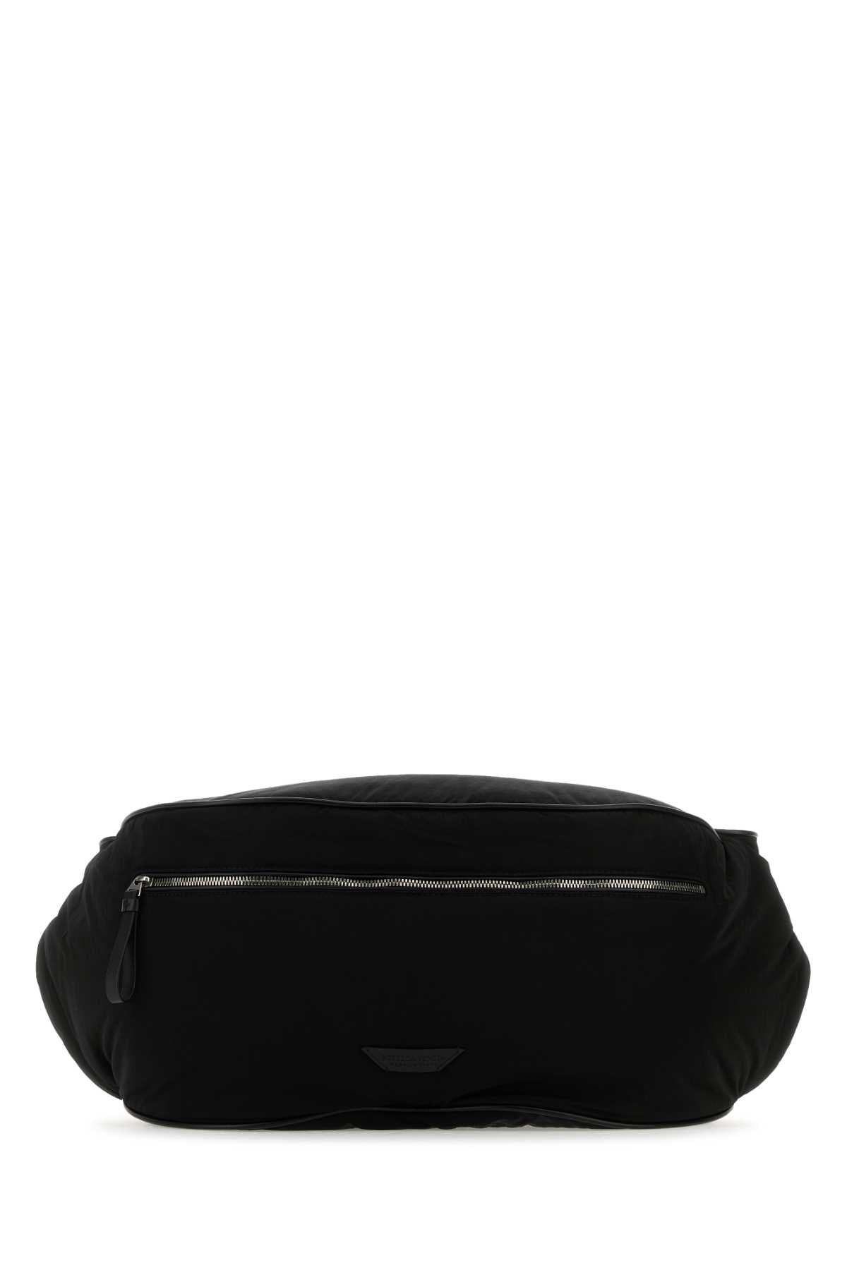 Bottega Veneta Men Black Fabric Belt Bag