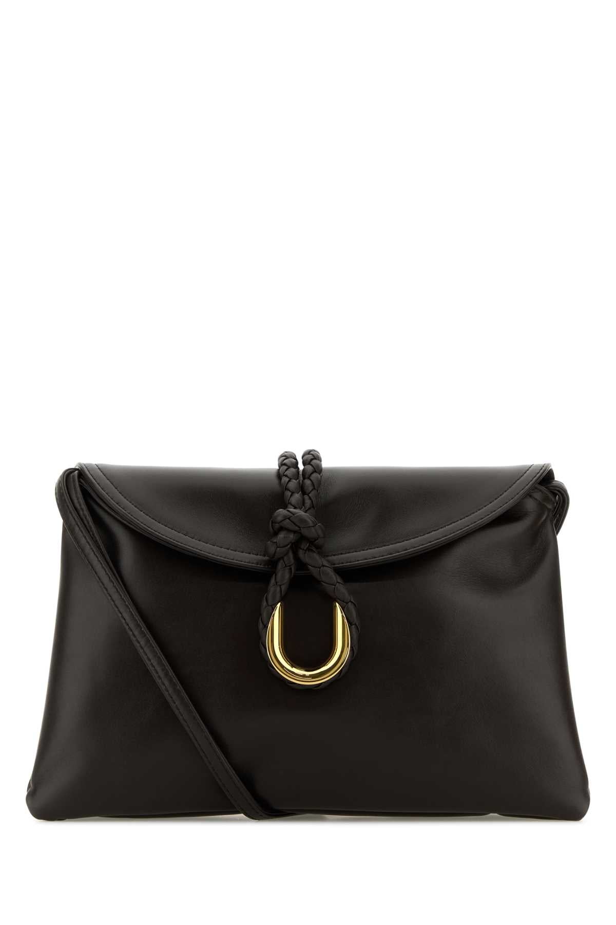Bottega Veneta Women Dark Brown Leather Small Liberta Crossbody Bag