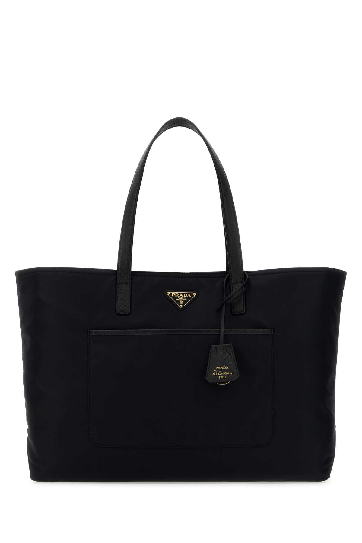Prada Women Black Re-Nylon Large Re-Edition 1978 Shopping Bag