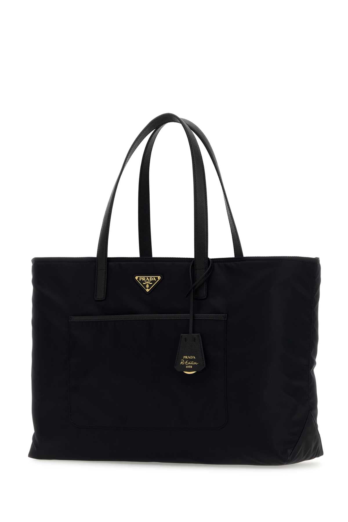 Prada Women Black Re-Nylon Large Re-Edition 1978 Shopping Bag