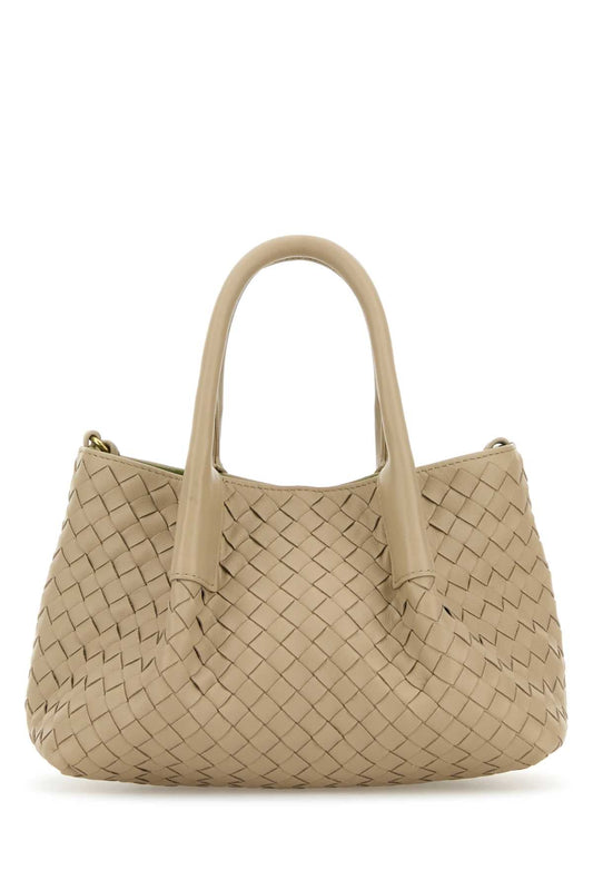 Bottega Veneta Women Sand Leather Small Pinacoteca Shopping Bag