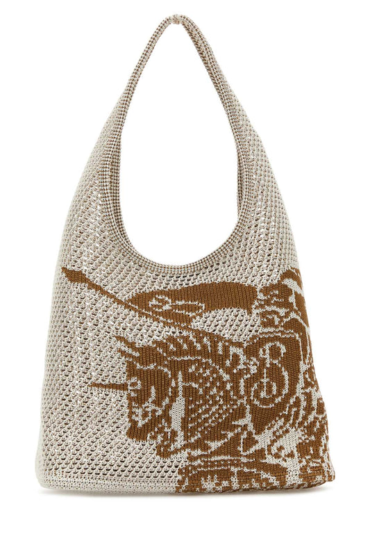 Burberry Women White Crochet Shopping Bag