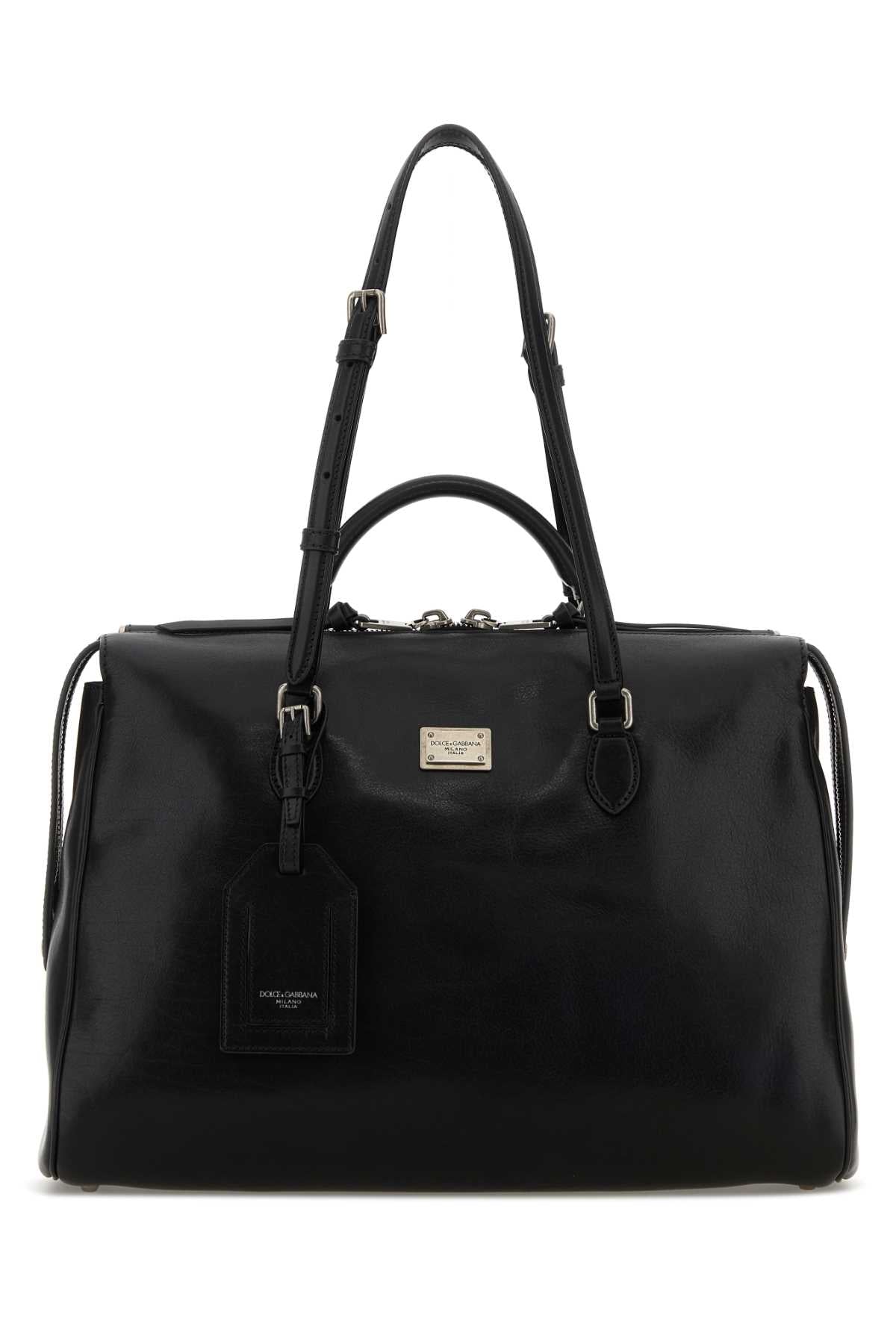 Dolce & Gabbana Women Black Leather Vittoria Handbag