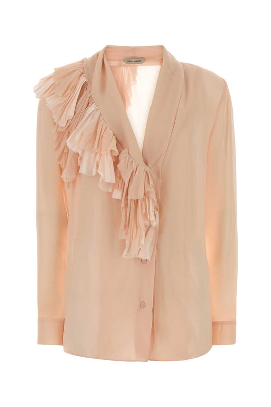 Alberta Ferretti Women Light Pink Silk Shirt