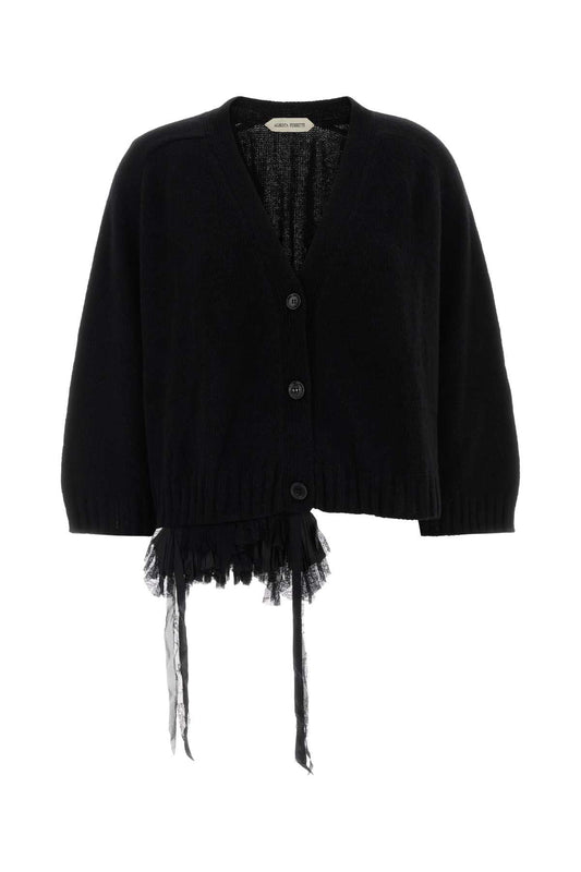 Alberta Ferretti Women Black Cashmere Blend Cardigan