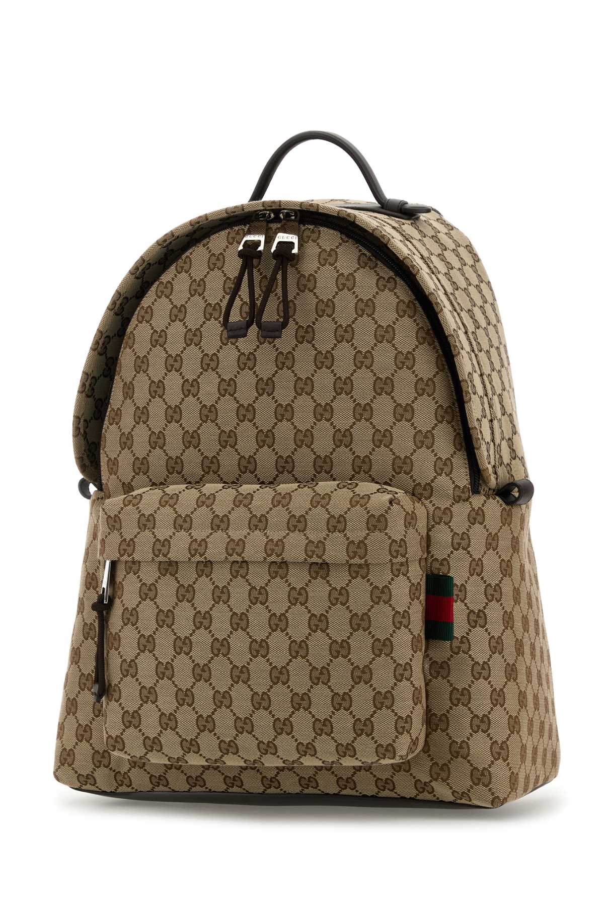 Gucci Men Gg Fabric Backpack