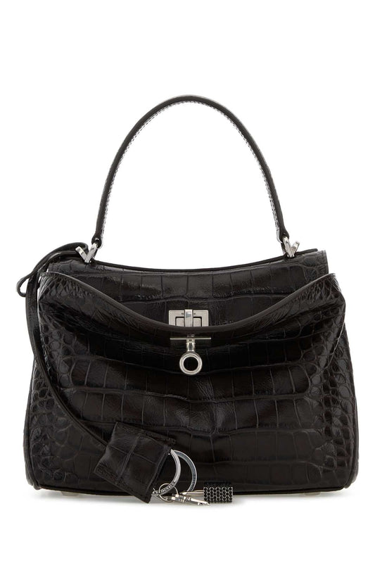 Balenciaga Women Brown Leather Mini Rodeo Handbag