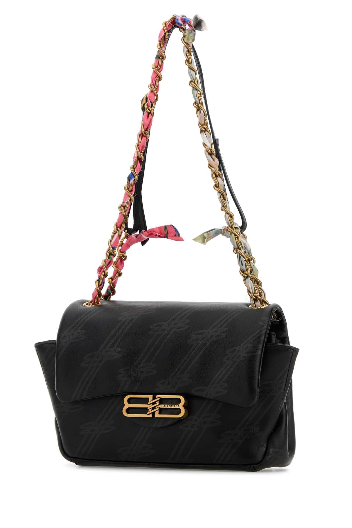 Balenciaga Women Printed Leather Mini Darling Shoulder Bag