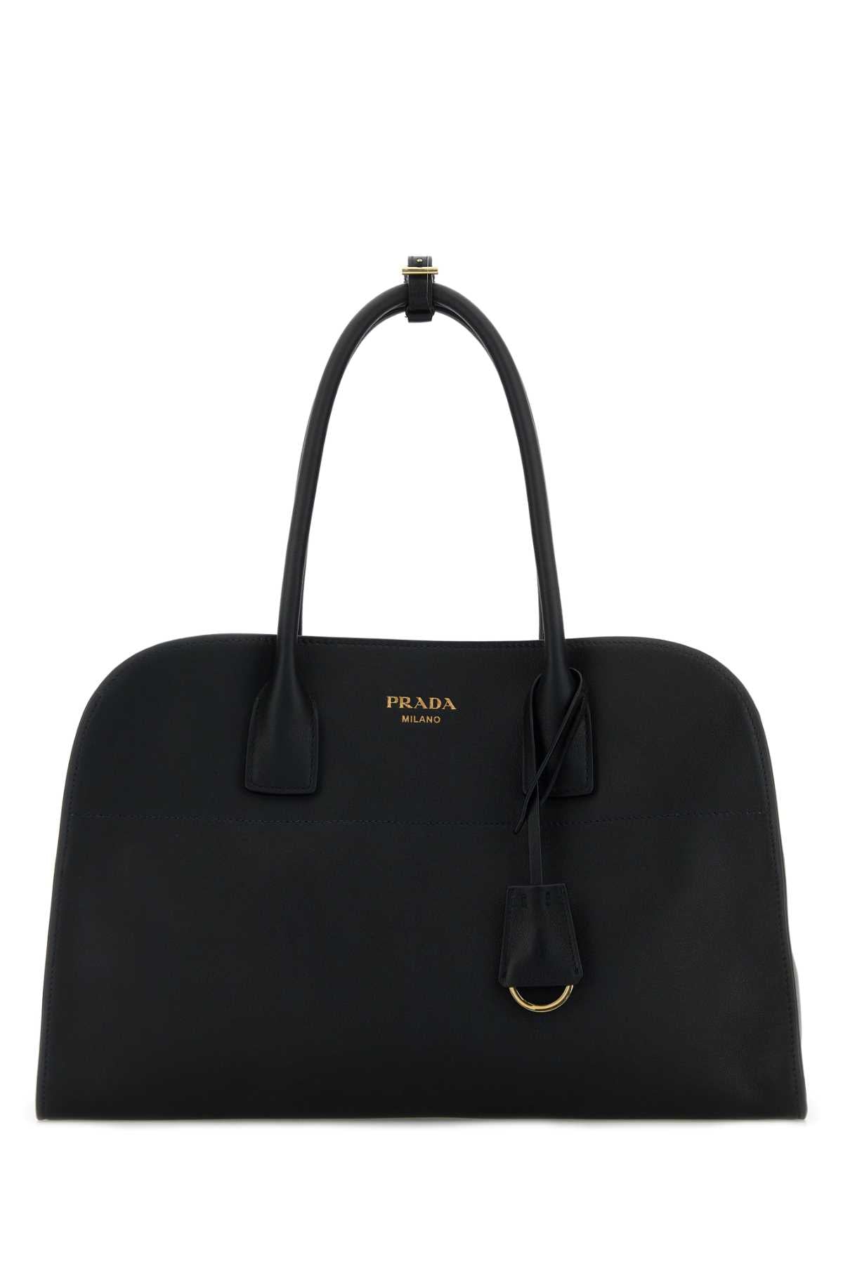 Prada Women Black Leather Medium Shopping Bag