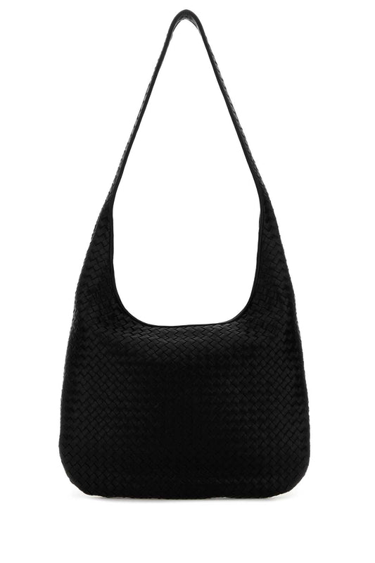 Bottega Veneta Men Black Nappa Leather Crossbody Bag