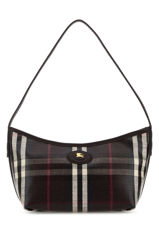 Burberry Women Printed Canvas Mini Highlands Shoulder Bag