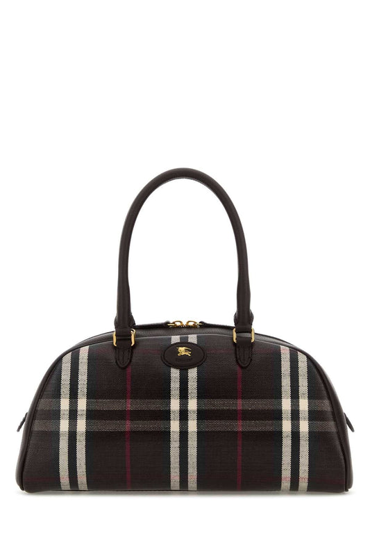Burberry Women Printed Canvas Medium Highlands Handbag