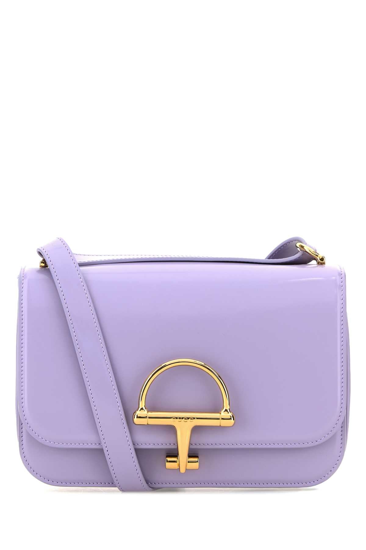 Gucci Women Lilac Leather Small Gucci Siena Shoulder Bag