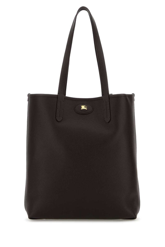 Burberry Men Dark Brown Leather Bloomsbury Shopping Bag