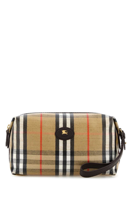 Burberry Men Printed Canvas Beauty Case