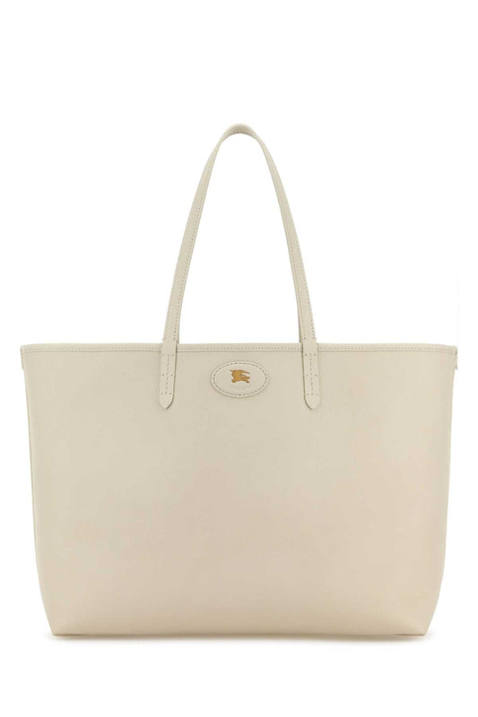 Burberry Women Ivory Leather Reversibile Bag