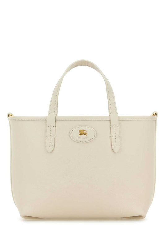 Burberry Women Ivory Mini Bloomsbury Reversible Handbag