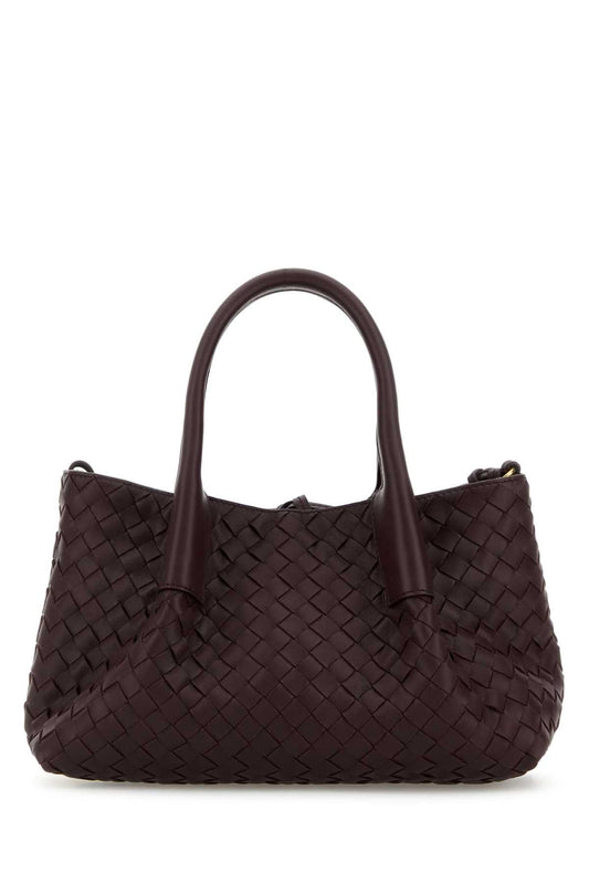 Bottega Veneta Women Grape Leather Small Pinacoteca Shopping Bag