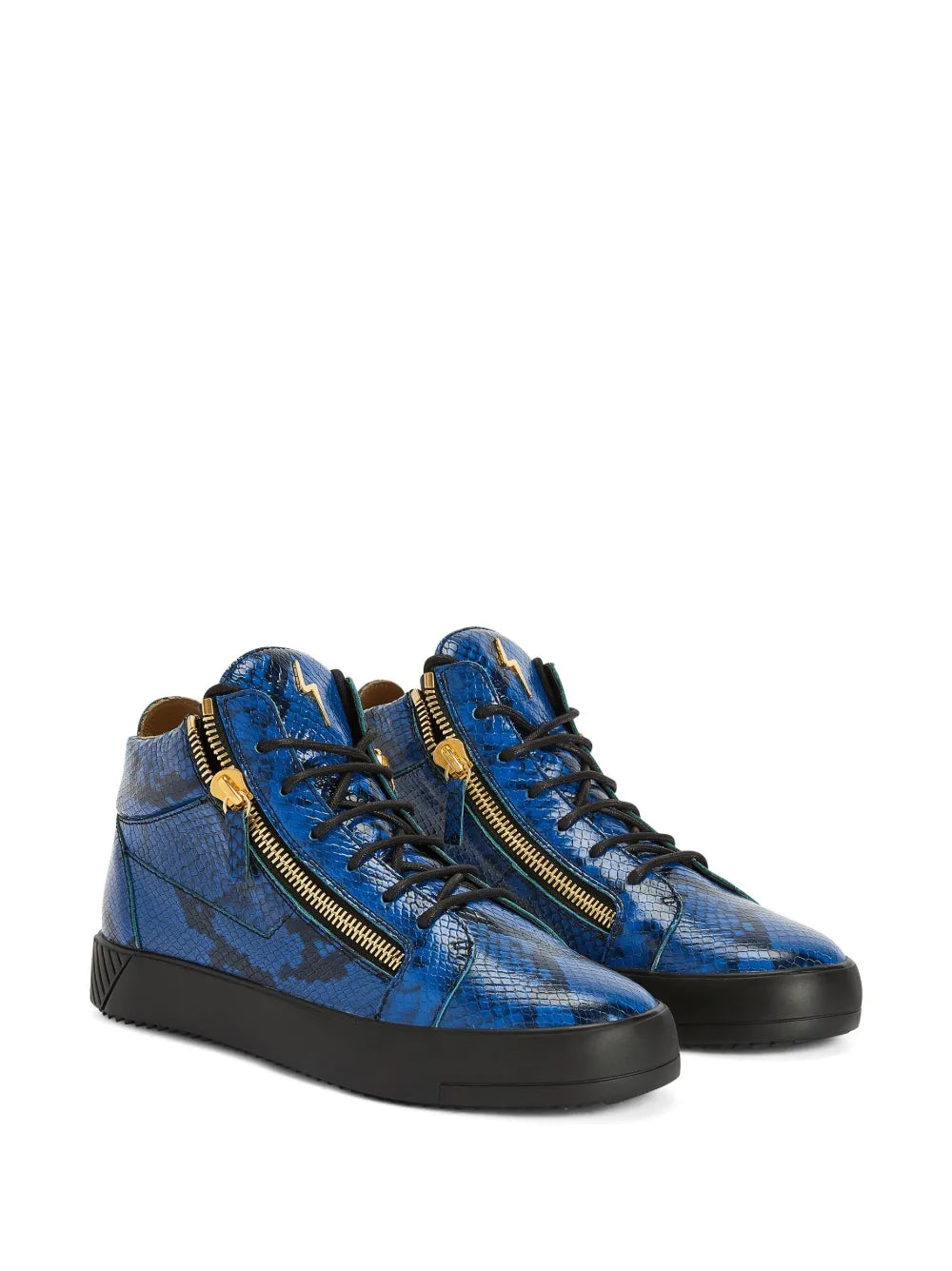 Giuseppe Zanotti Kriss Python-Effect  Mid-Top Sneakers