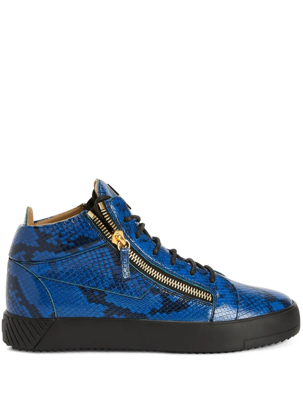 Giuseppe Zanotti Kriss Python-Effect  Mid-Top Sneakers