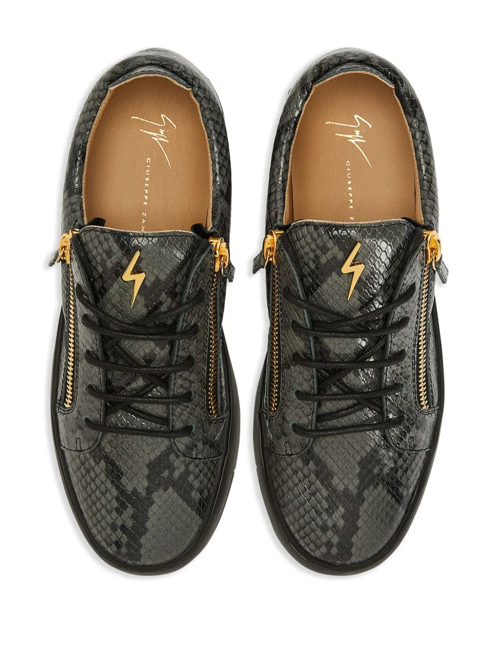 Giuseppe Zanotti Frankie Double-Zip Low-Top Sneakers