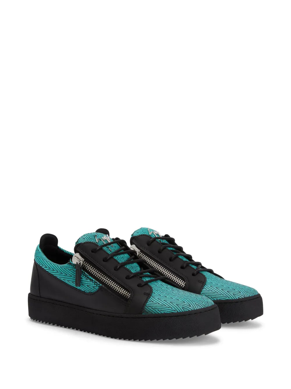 Giuseppe Zanotti Frankie Double-Zip Low-Top Sneakers