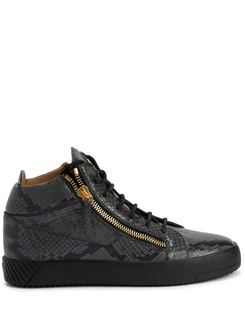 Giuseppe Zanotti Kriss Python-Effect  Mid-Top Sneakers