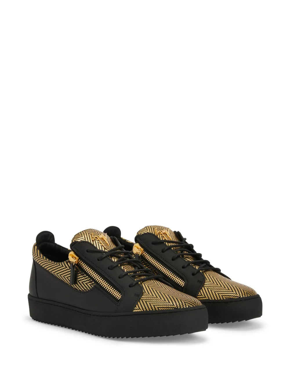 Giuseppe Zanotti Frankie Double-Zip Low-Top Sneakers