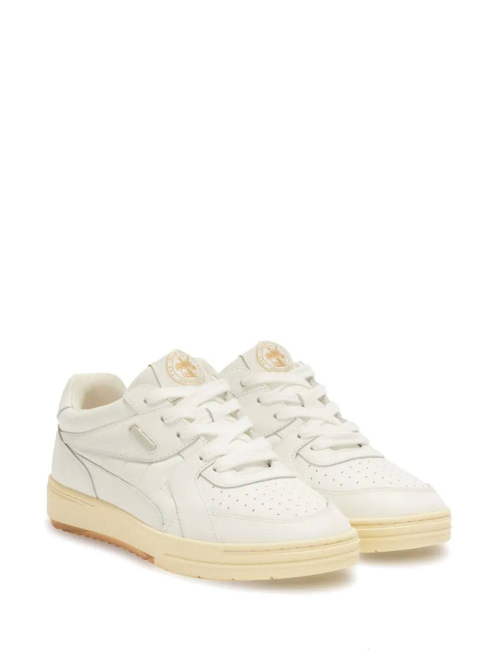 Palm Angels University Lace-Up Leather Sneakers