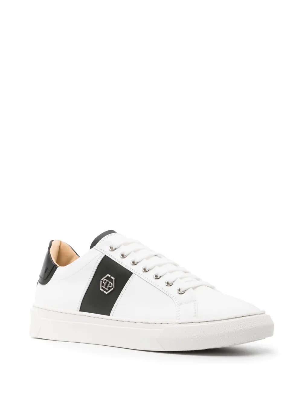 Philipp Plein Logo-Plaque Leather Sneakers