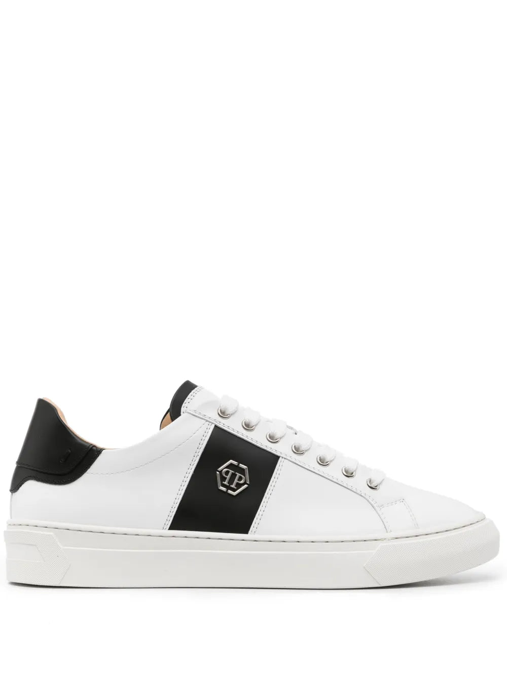 Philipp Plein Logo-Plaque Leather Sneakers