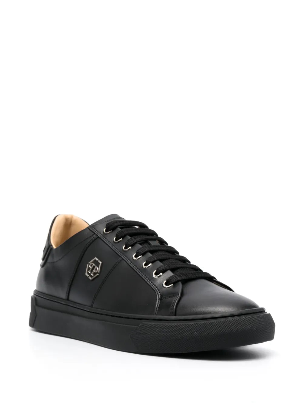 Philipp Plein Logo-Plaque Leather Sneakers