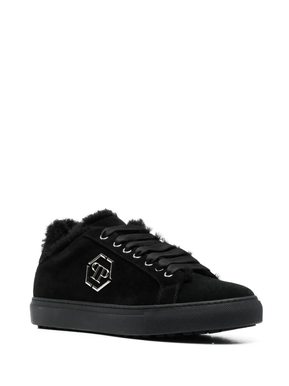 Philipp Plein Logo-Plaque Leather Sneakers