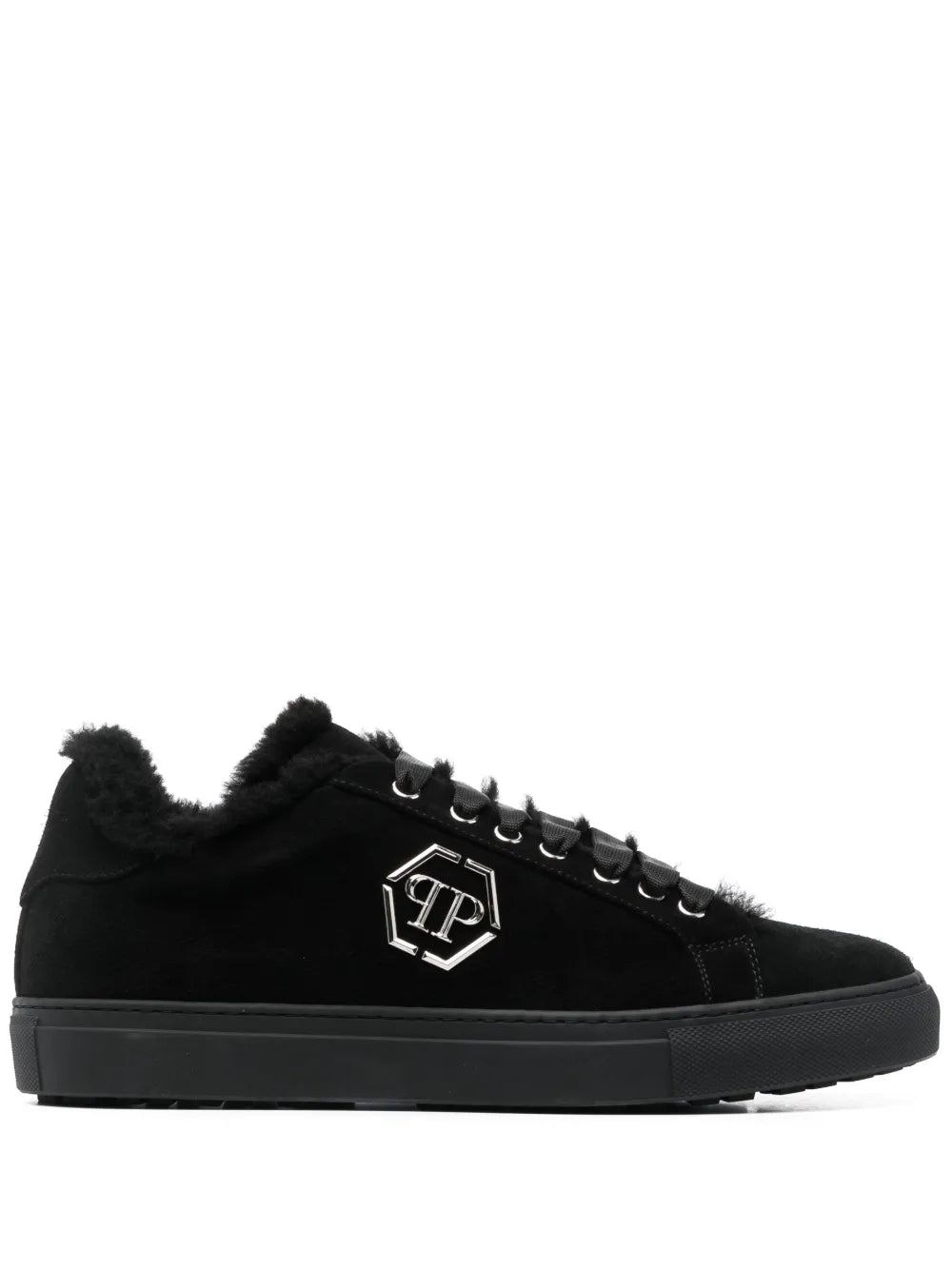Philipp Plein Logo-Plaque Leather Sneakers