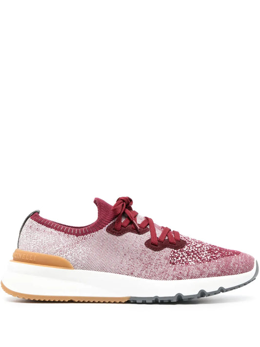 Brunello Cucinelli Knitted Upper Low-Top Sneakers