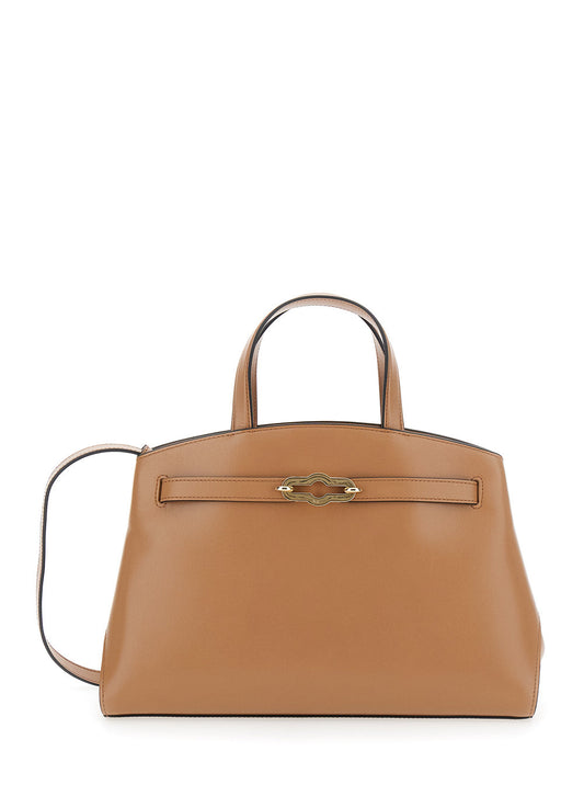 Mulberry Women 'Pimlico Small' Beige Handbag With Adjustable And Removable Shoulder Strap In Leather Woman