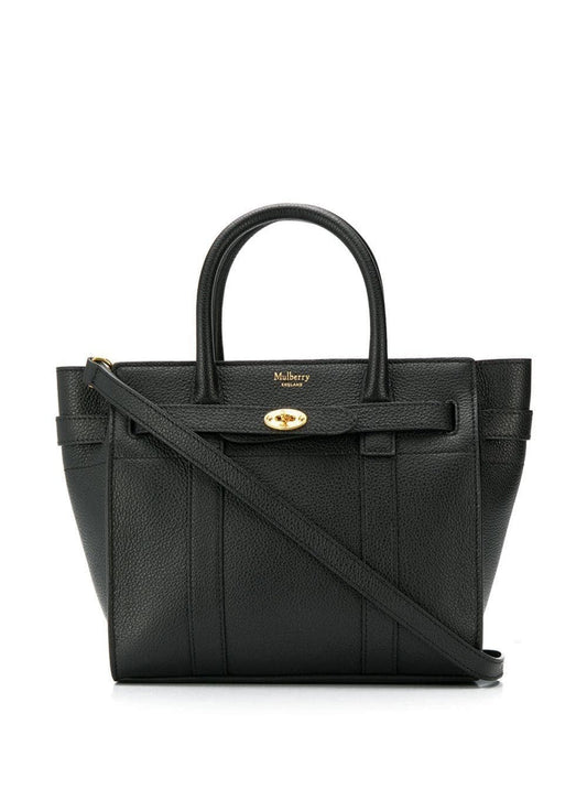 Mulberry Women Batswater Small Black Leather Handbag Mulberry Woman