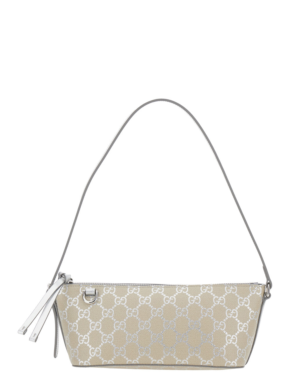 Gucci Women 'Emblem' Metallic Mnii Bag With Adjustable Shoulder Strap And Padlock Detail On The Front In Gg Canvas Woman