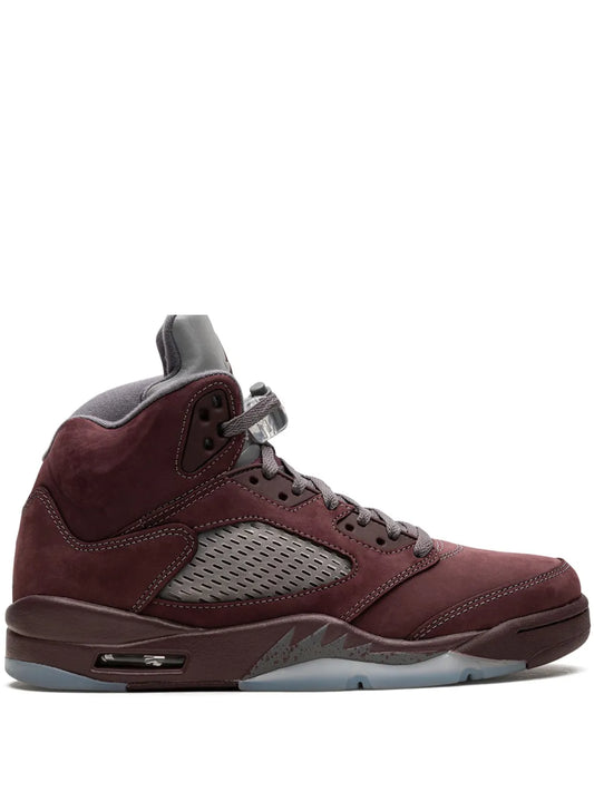 Air Jordan 5 Burgundy High-Top Sneakers