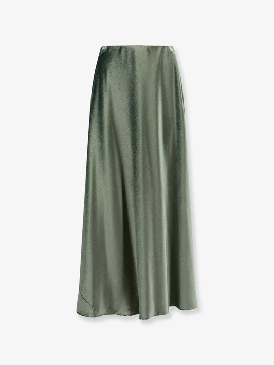 Alberta Ferretti Women Velvet Midi Skirt