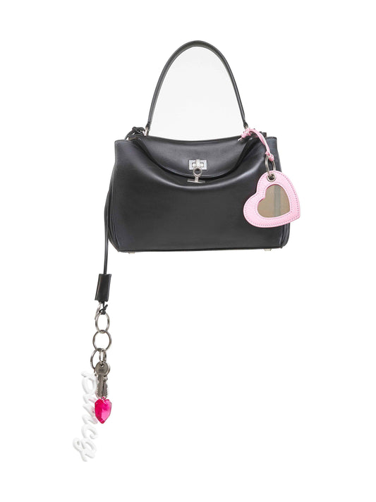 Balenciaga Women Black Rodeo Small Charms Handbag