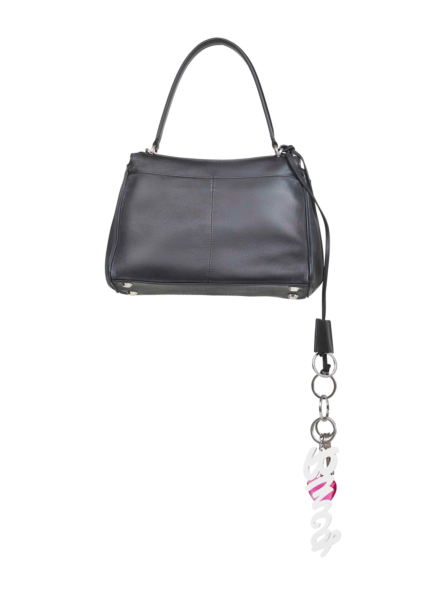 Balenciaga Women Black Rodeo Small Charms Handbag