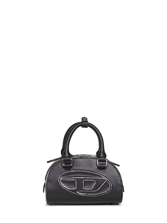 Diesel Women Black 1Dr Dome Crossbody Mini Bowling Bag