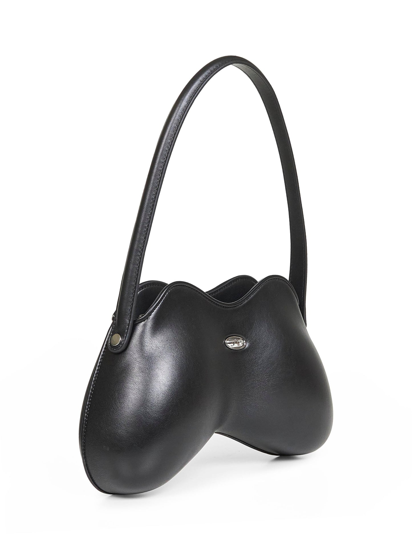 Diesel Women Black Double-D Shoulder Shoulder Bag